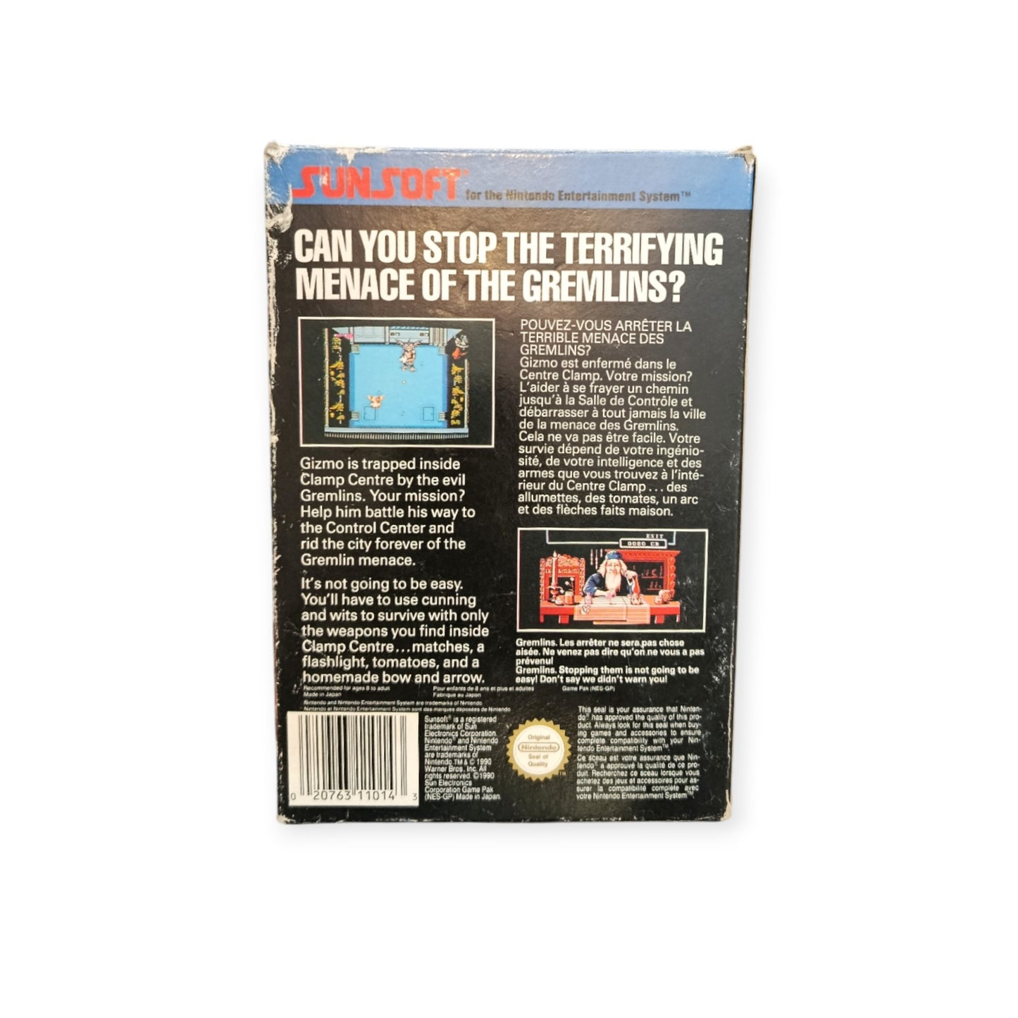 Gremlins 2 The New Batch Nintendo NES  Version PAL en boîte
