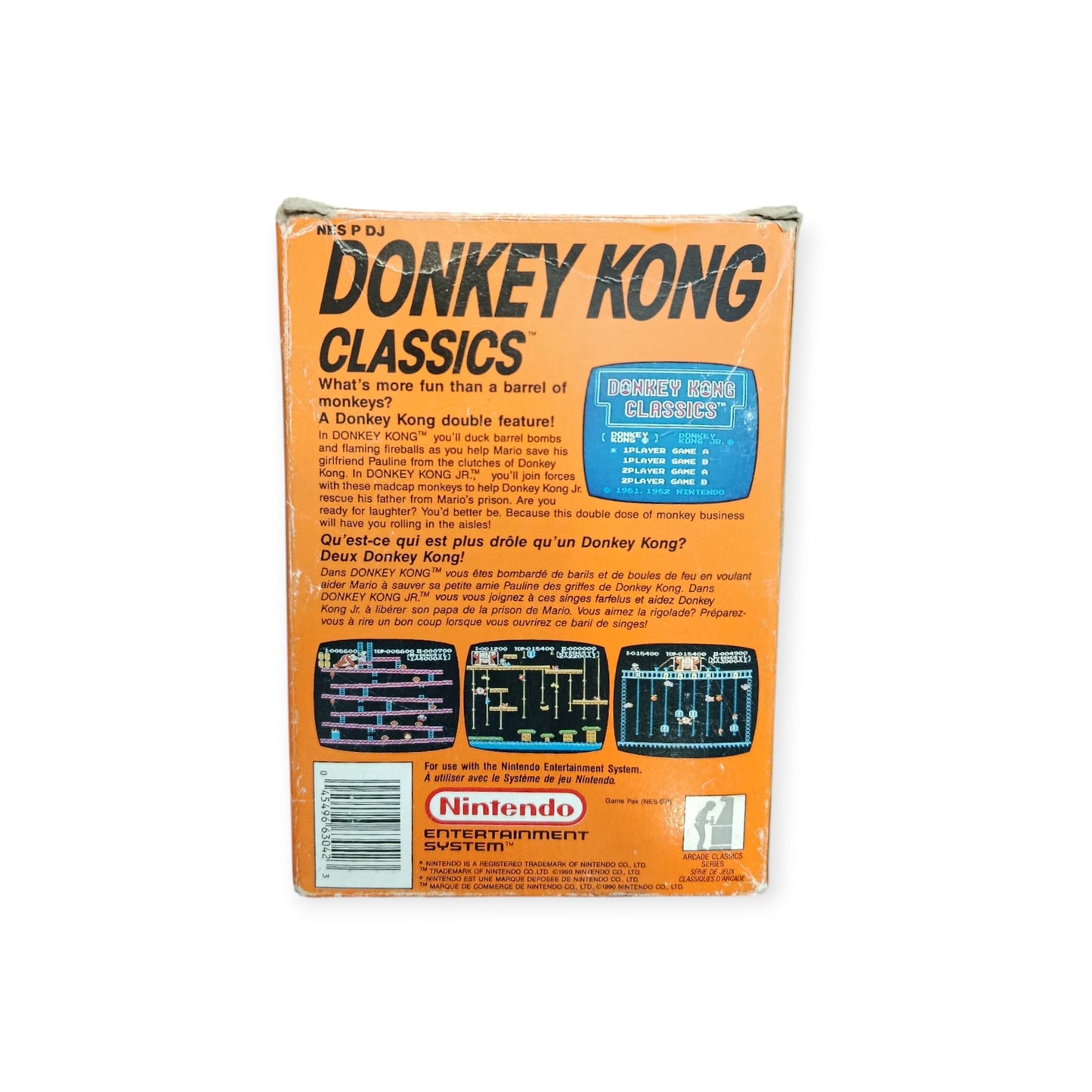 Donkey Kong Classics Nintendo NES Complet FRA