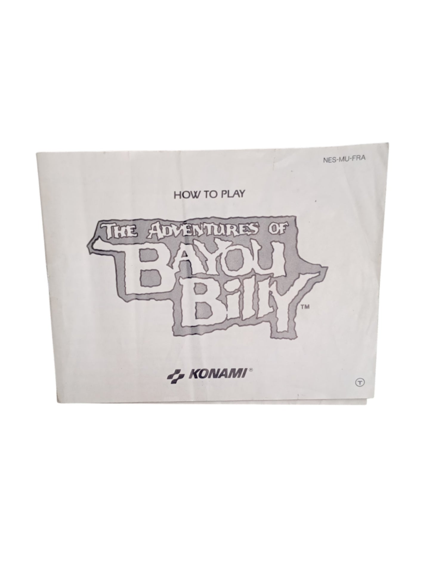 Notice seule Bayou Billy Nintendo NES