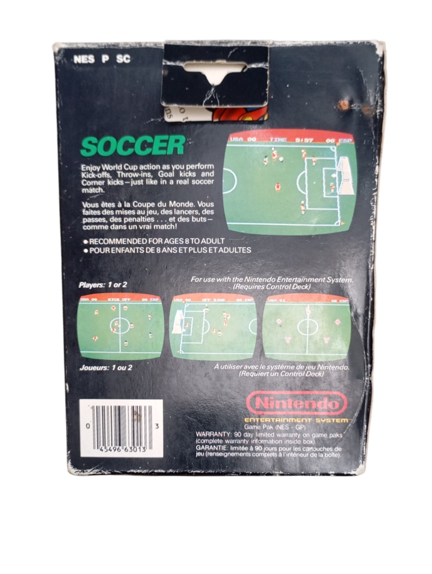 Soccer – Nintendo NES en boîte