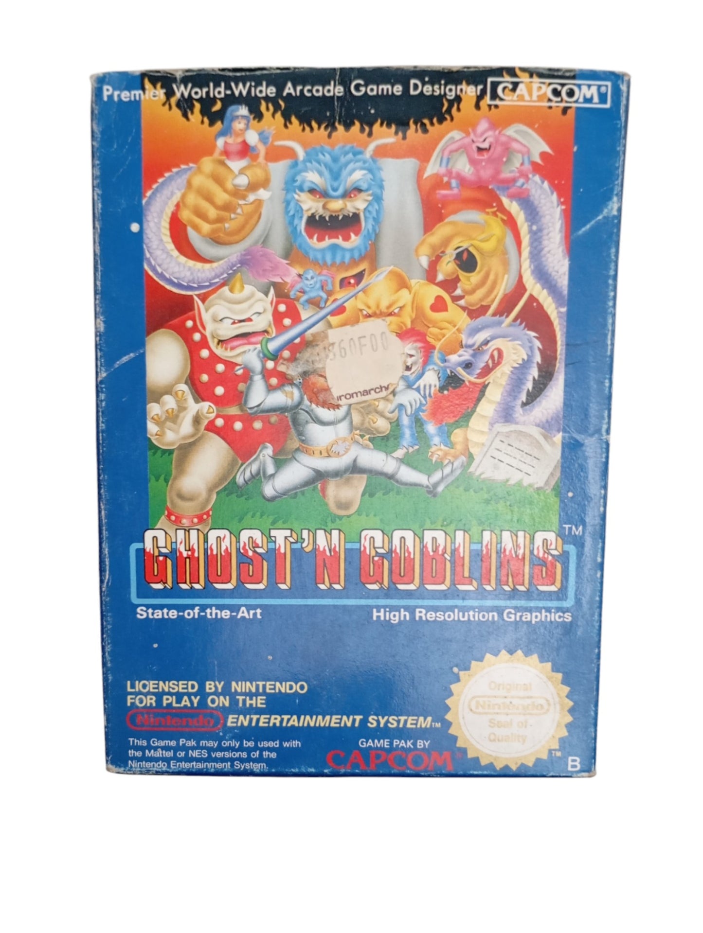 Ghost'n goblin Nintendo NES en boite