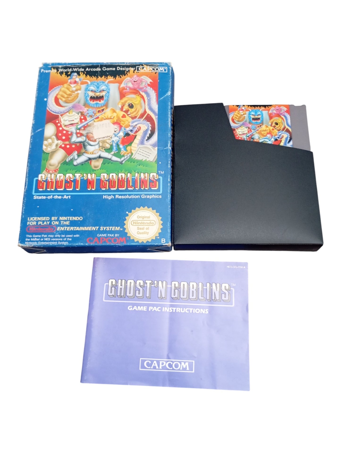 Ghost'n goblin Nintendo NES en boite