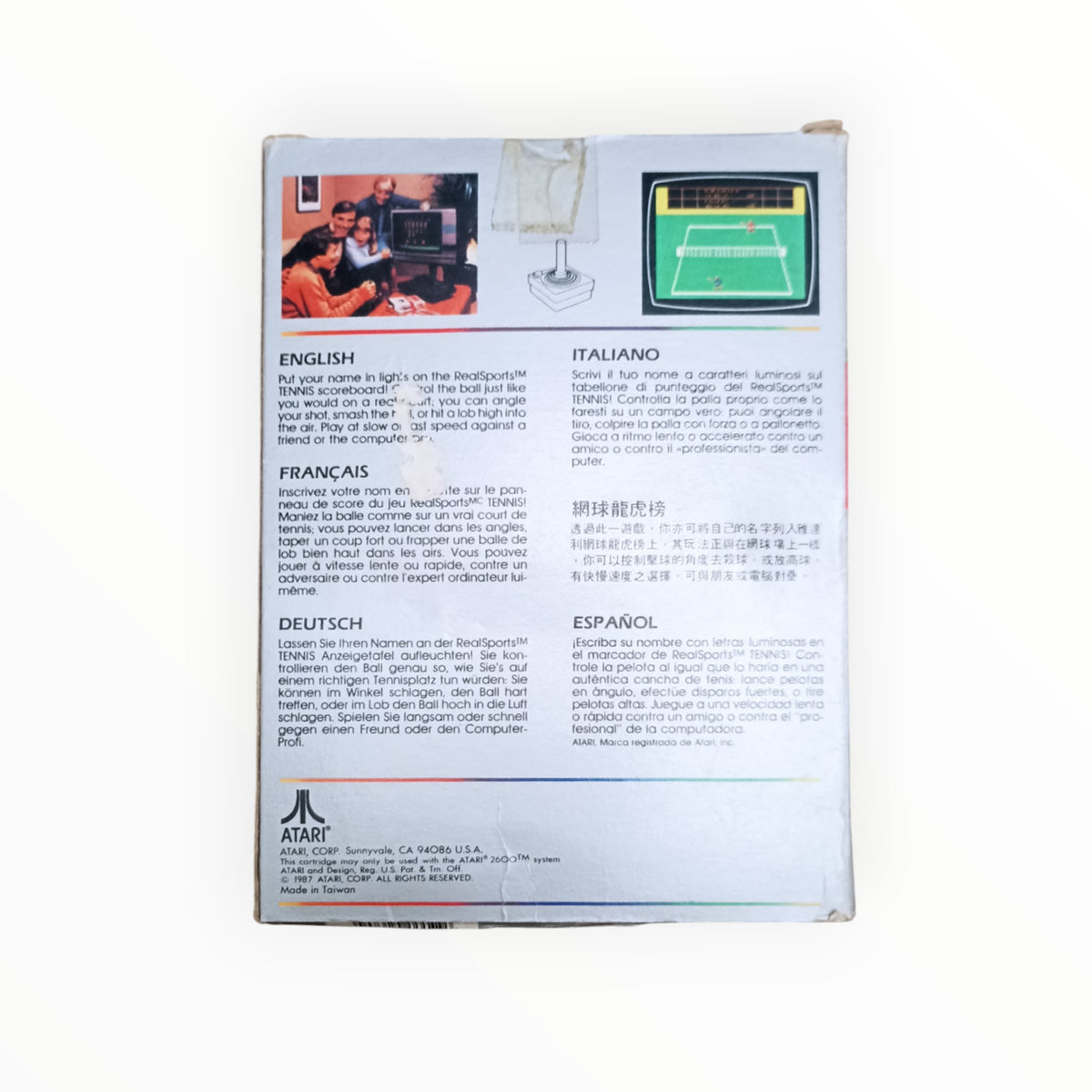 RealSports Tennis Atari 2600