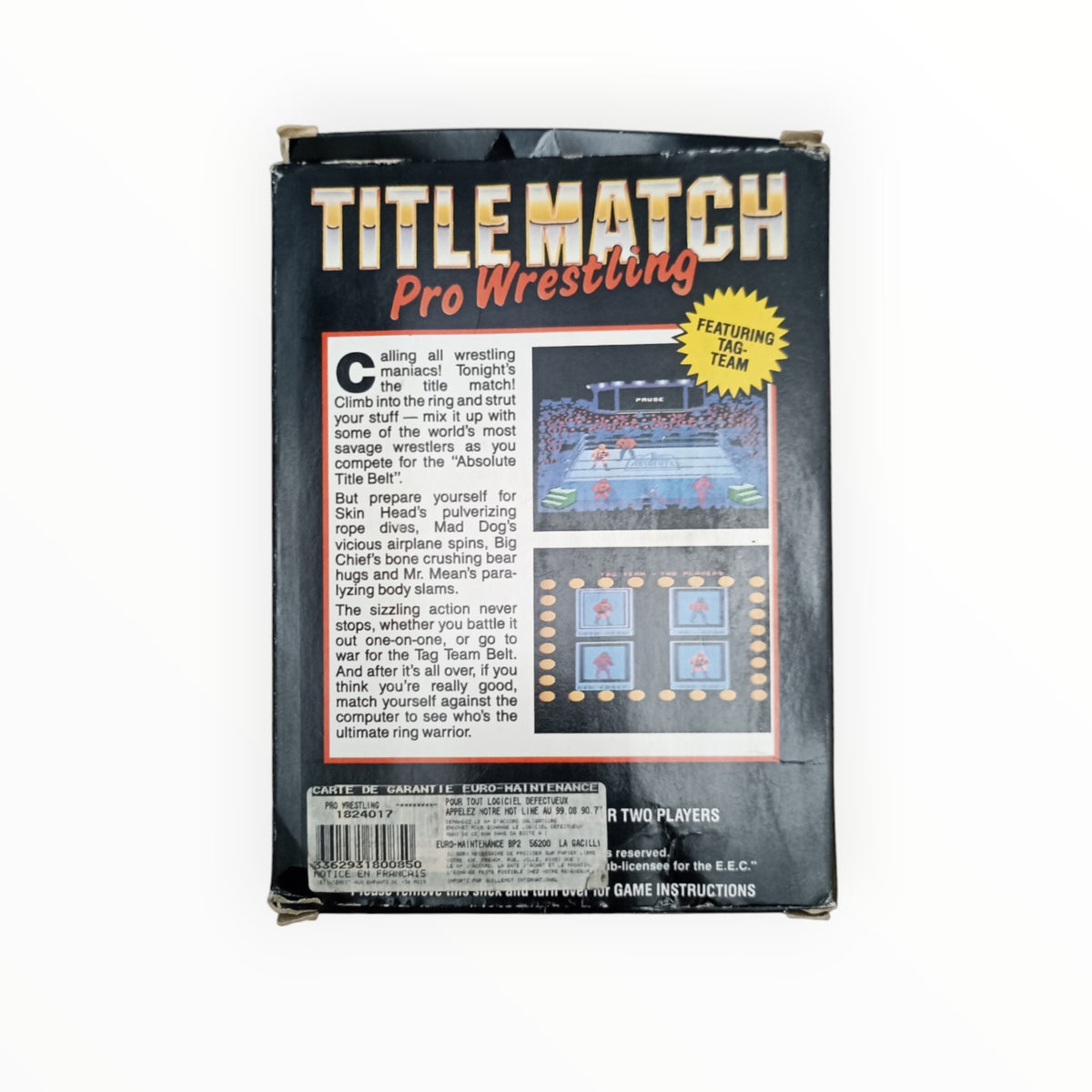 Title Match Pro wrestling Atari