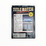 Title Match Pro wrestling Atari