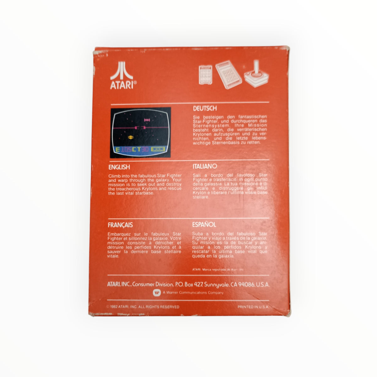 Star raiders avec video touch pad Atari