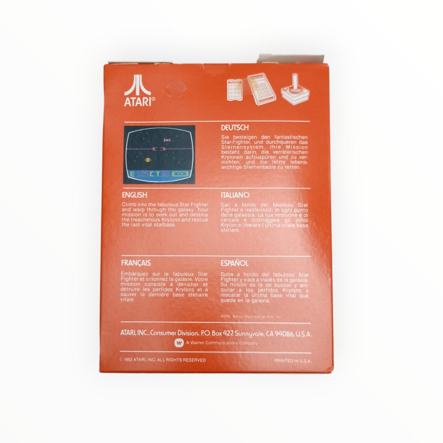 Star raiders avec video touch pad Atari