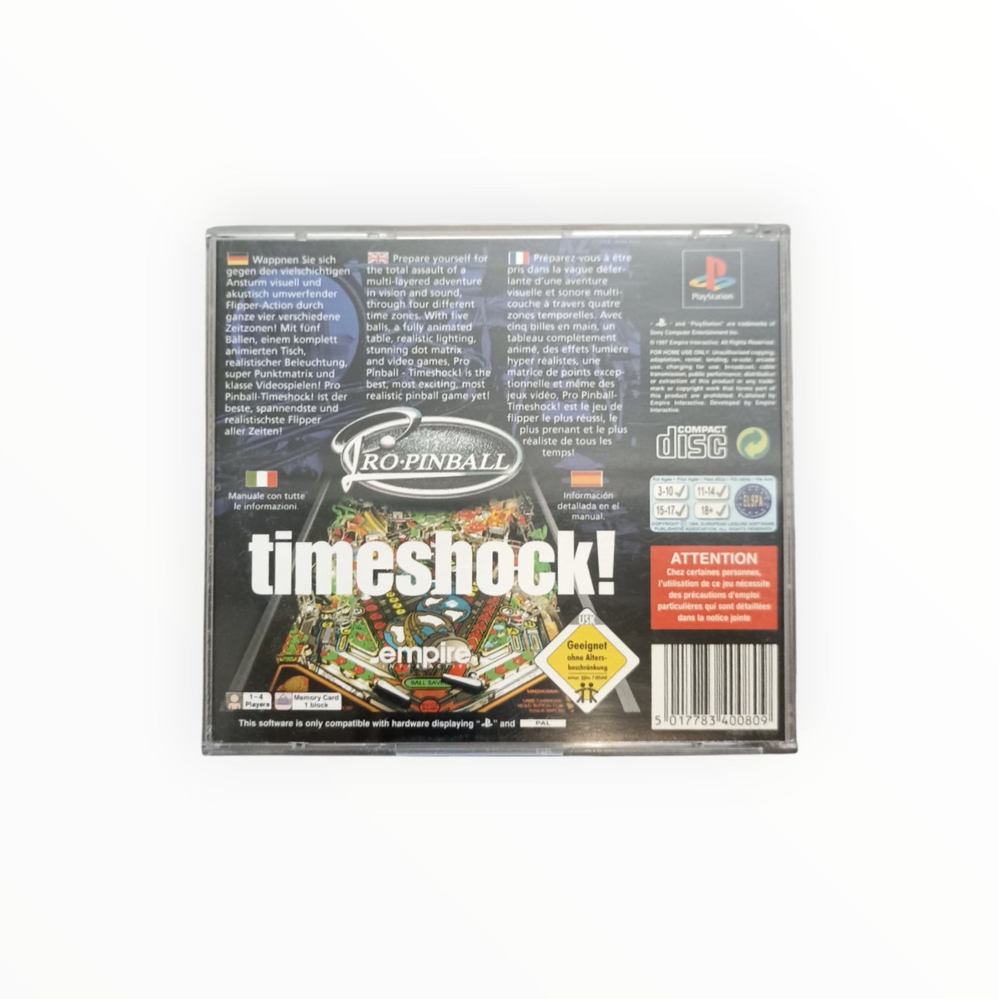 TIMESHOCK ! playstation 1 (PS1)