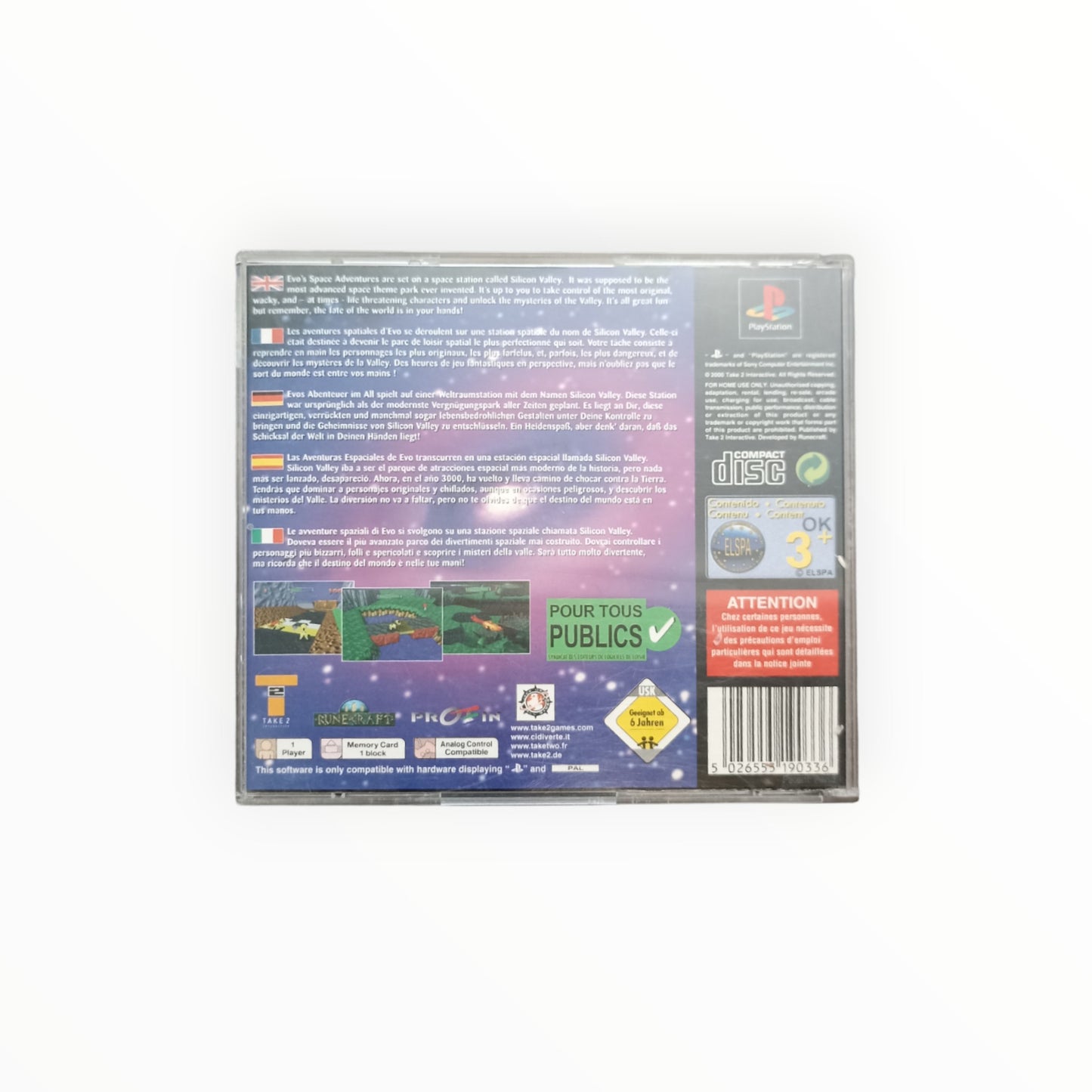 EVO’S SPACE ADVENTURE playstation 1 (PS1)