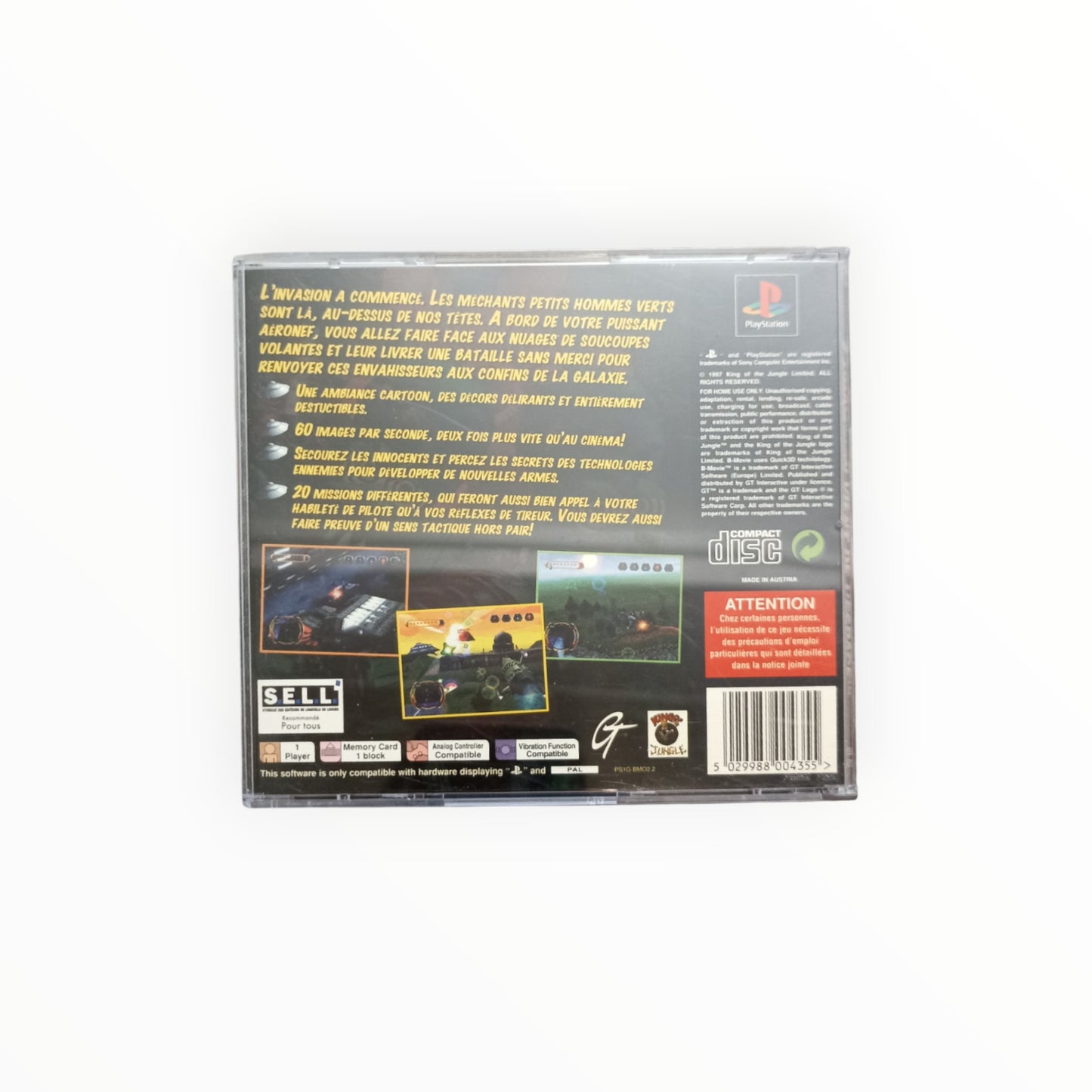 L'INVASION VIENT DE L'ESPACE playstation 1 (PS1)