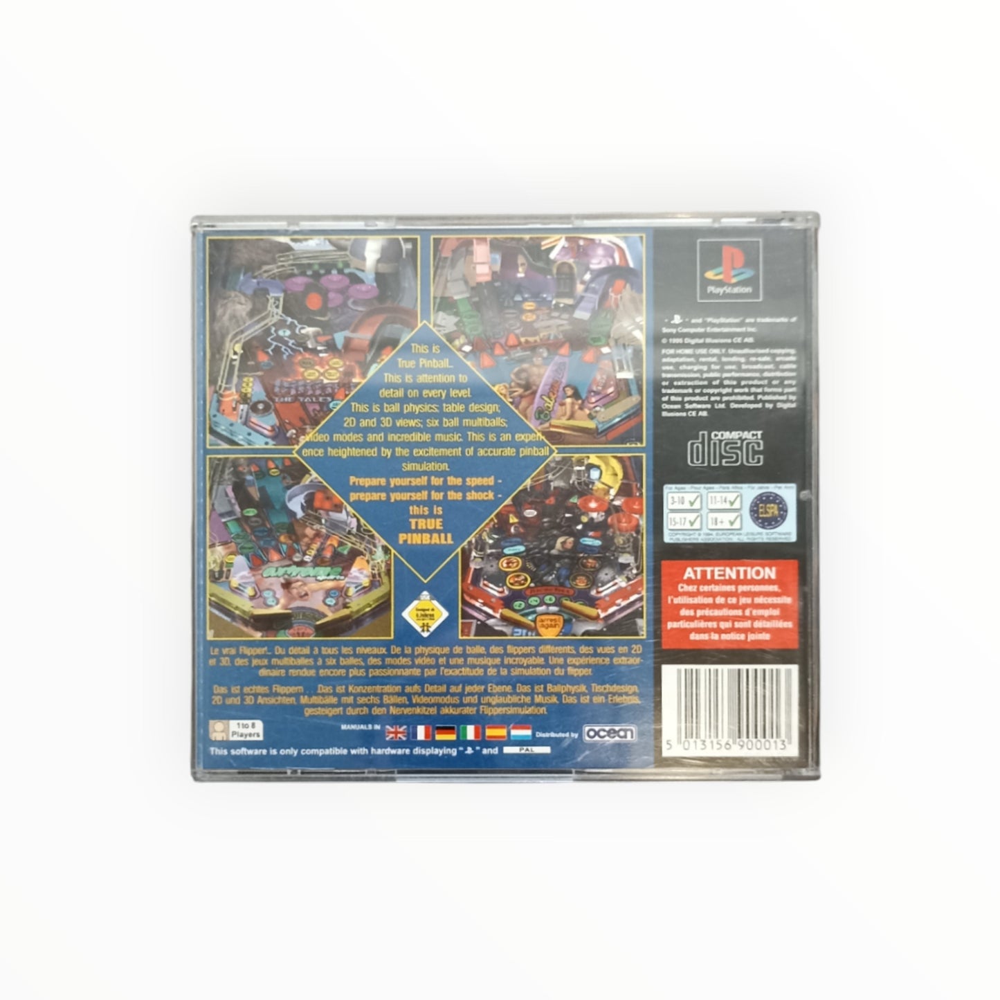 TRUE PINBALL playstation 1 (PS1)