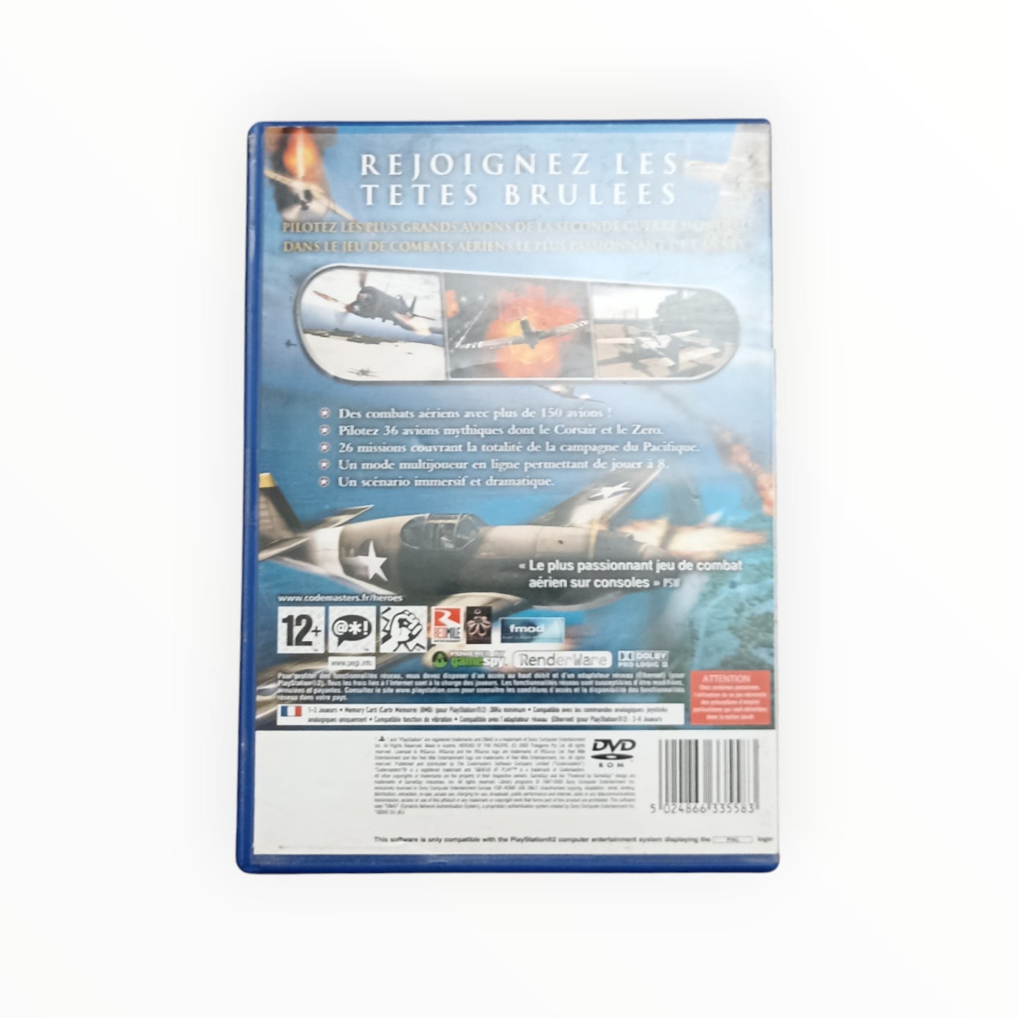 HEROES OF THE PACIFIC playstation 2 (PS2)