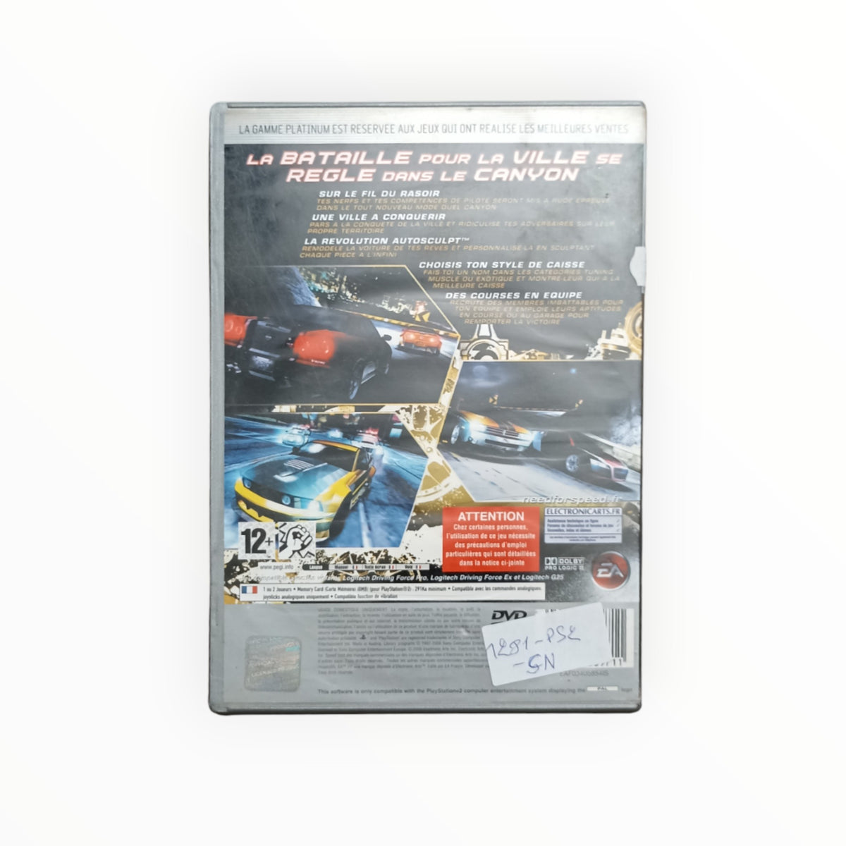 NEED FOR SPEED CARBON playstation 2 (PS2) Version platinum