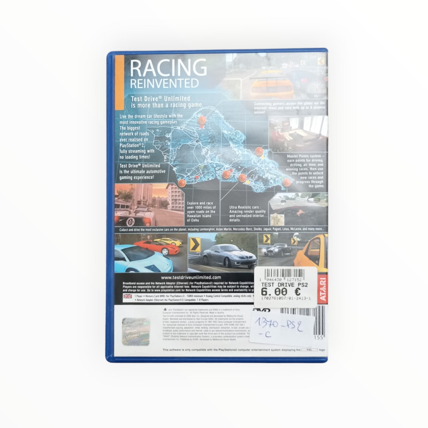 TEST DRIVE UNLIMITED playstation 2 (PS2) Version UK