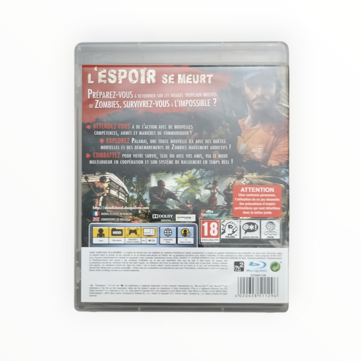 DEAD ISLAND RIPTIDE playstation 3 (PS3)