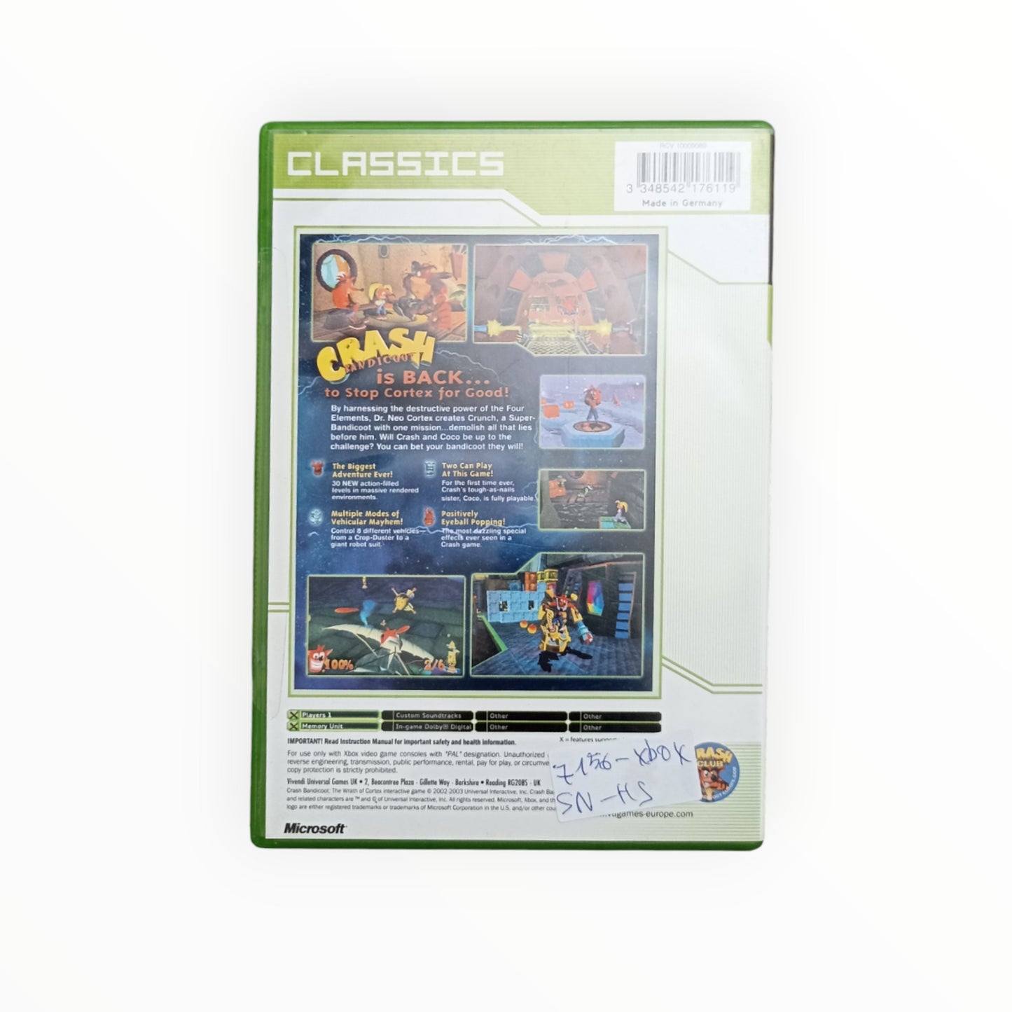 CRASH BANDICOOT Xbox classics