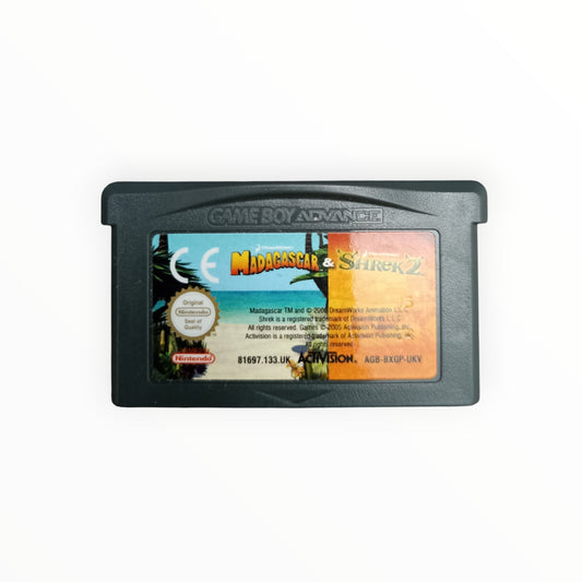 MADAGASCAR ET SHREK 2 game boy advance