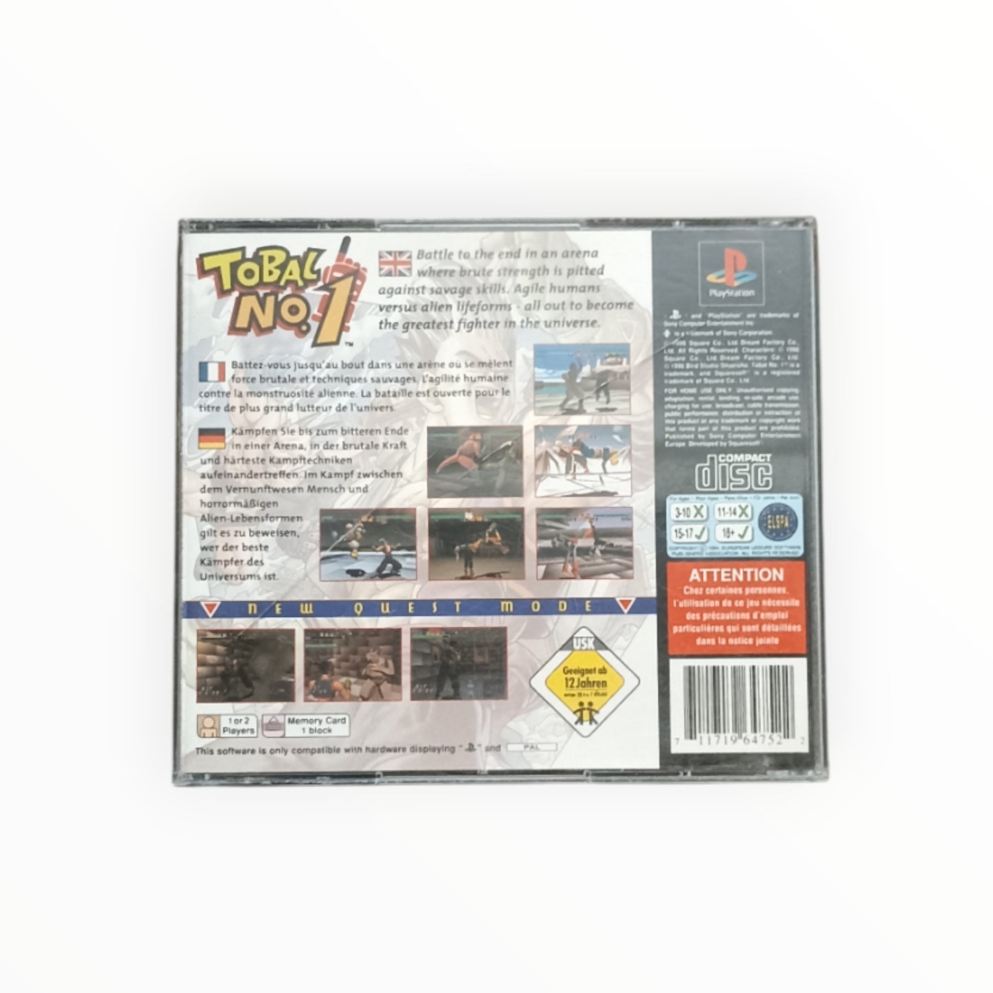 TOBAL NO.1 playstation 1 (PS1)