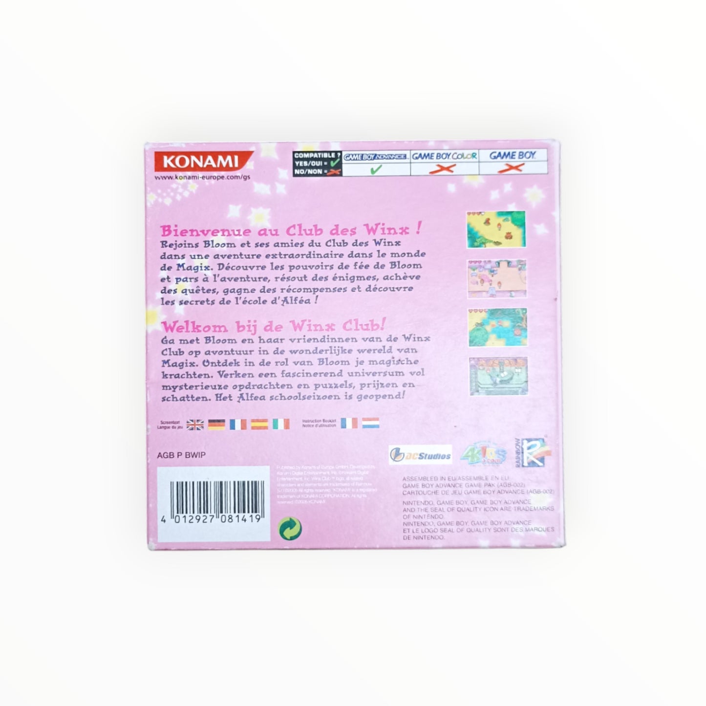 WINX CLUB game boy advance (boite + notice)