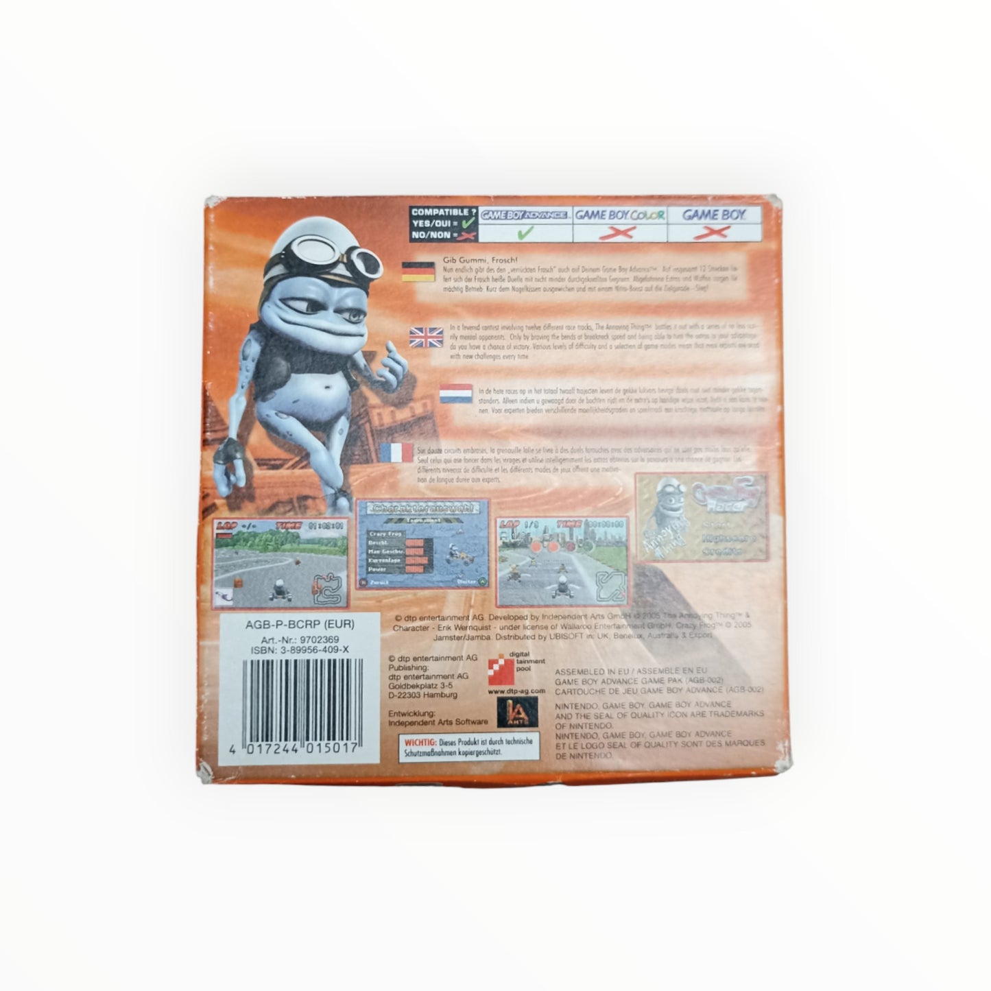 CRAZY FROG RACER game boy advance (boite seule)
