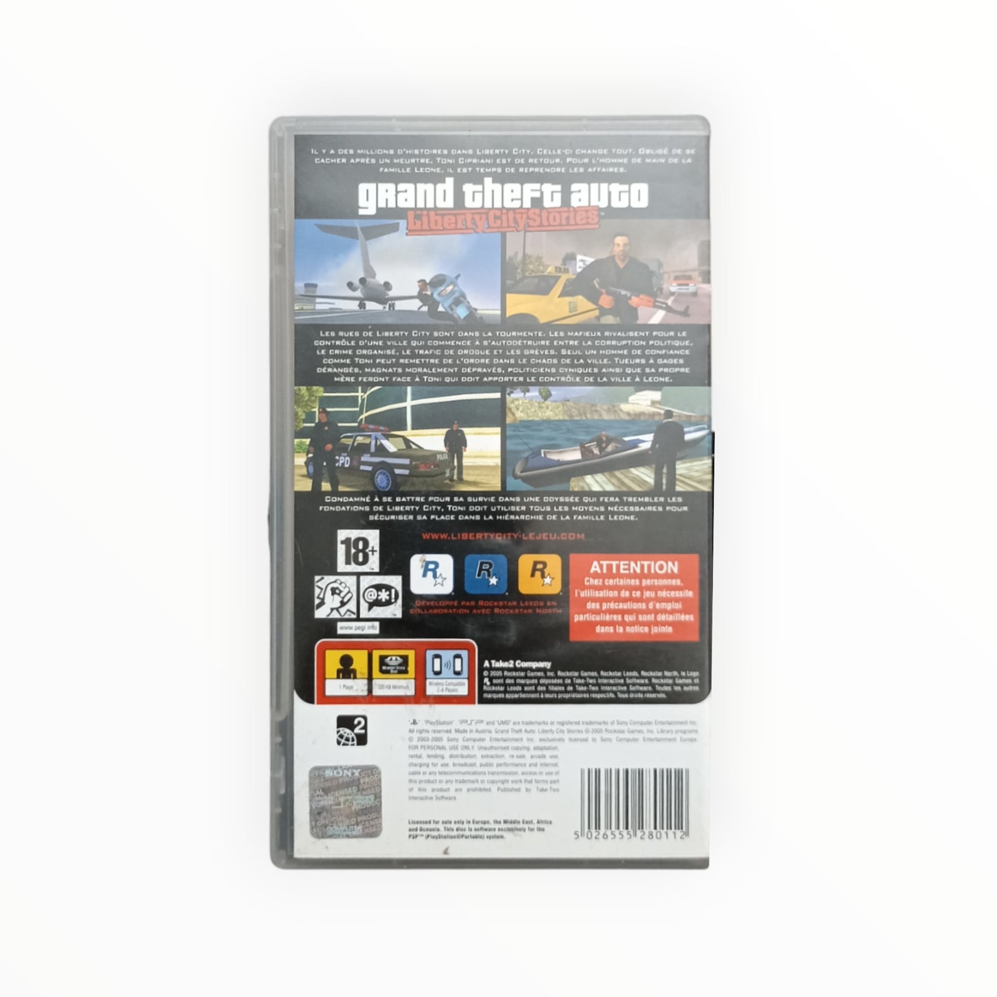 GRAND THEFT AUTO LibertyCityStories Playstation portable (PSP)