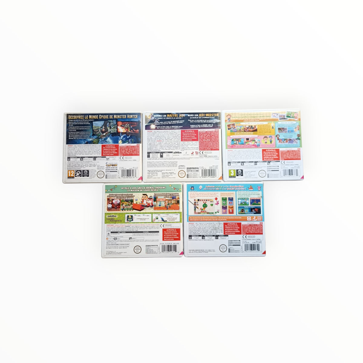 LOT DE 5 JEUX nintendo 3DS