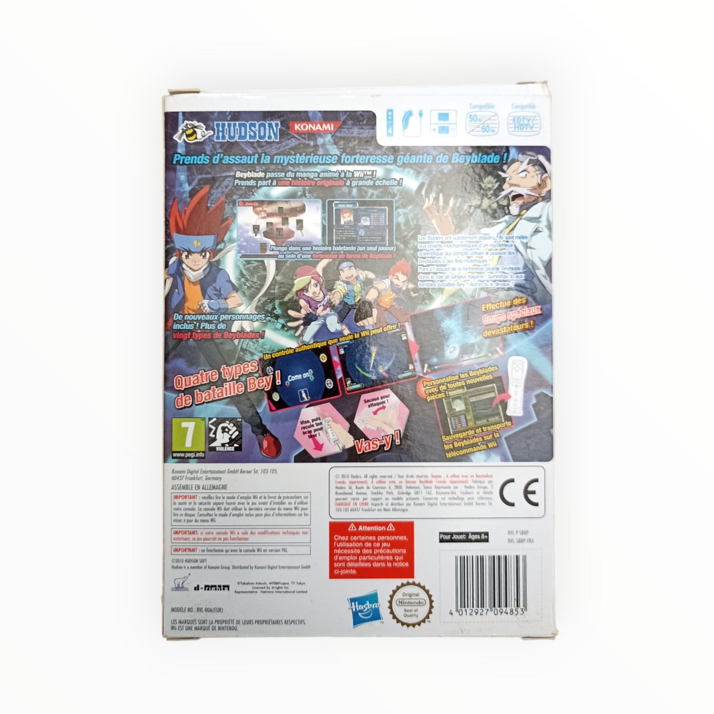 BEYBLADE METAL FUSION nintendo wii (édition avec toupie)