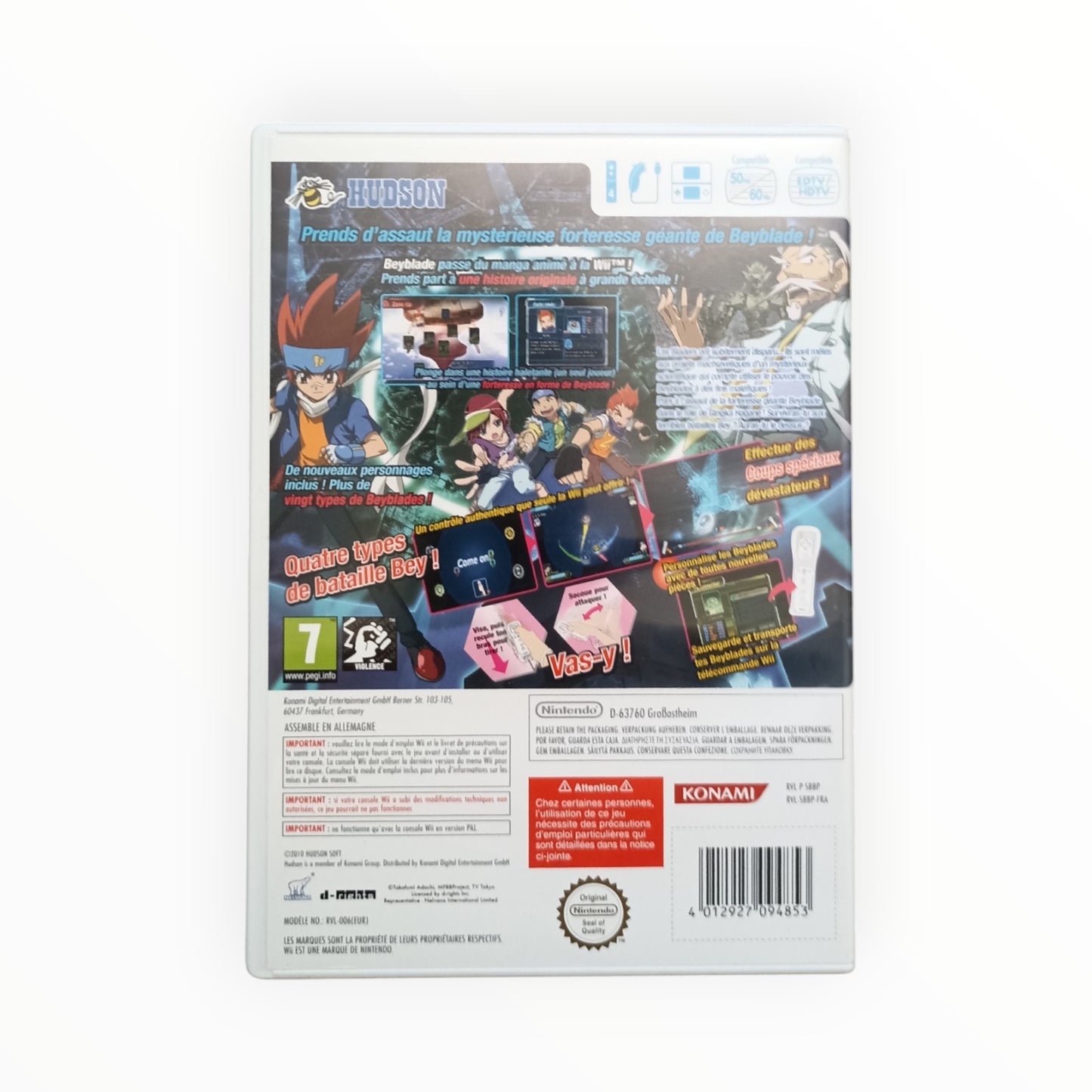 BEYBLADE METAL FUSION nintendo wii (édition avec toupie)