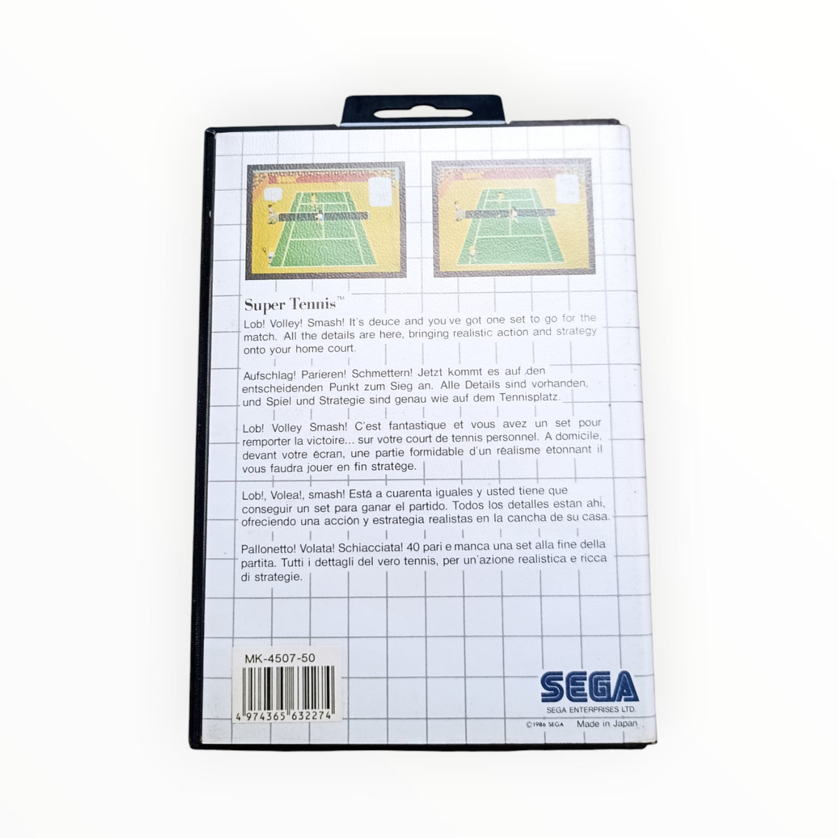 SUPER TENNIS sega master system