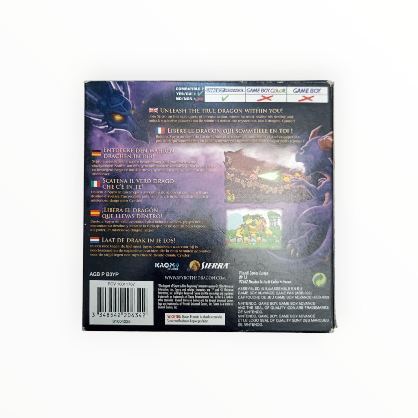THE LEGEND OF SPYRO A NEW BEGINNING GameBoy advance