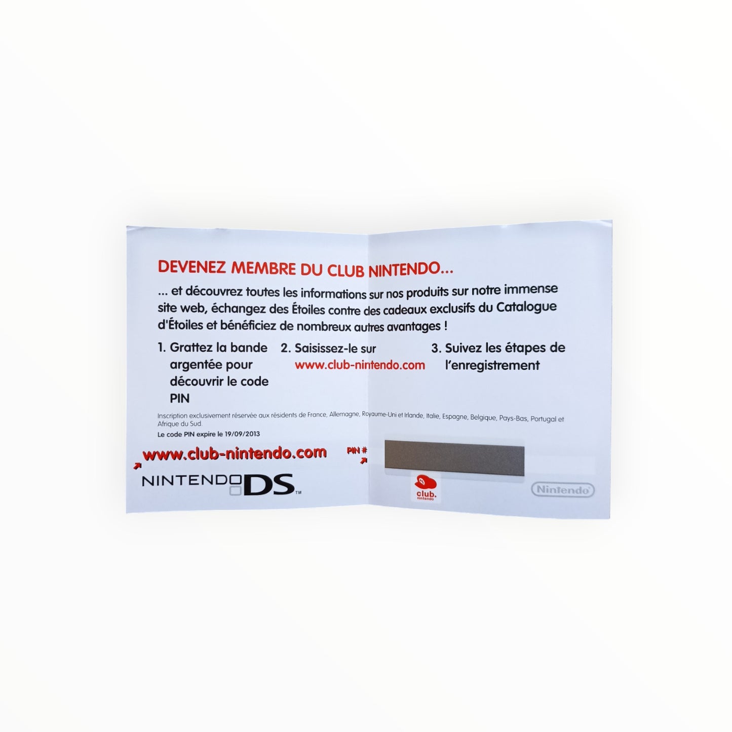 Notice Club Nintendo – Pokémon Version Argent SoulSilver (Nintendo DS)