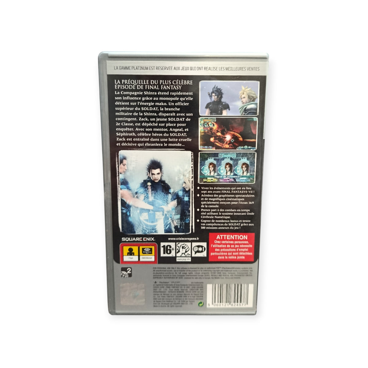 Crisis Core Final Fantasy VIII Playstation Portable (PSP) Version Platinum