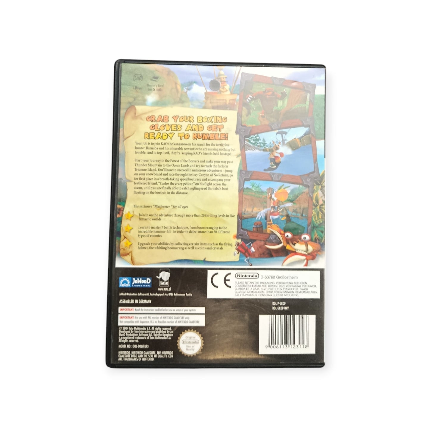 Kao The Kangaroo GameCube Version UK