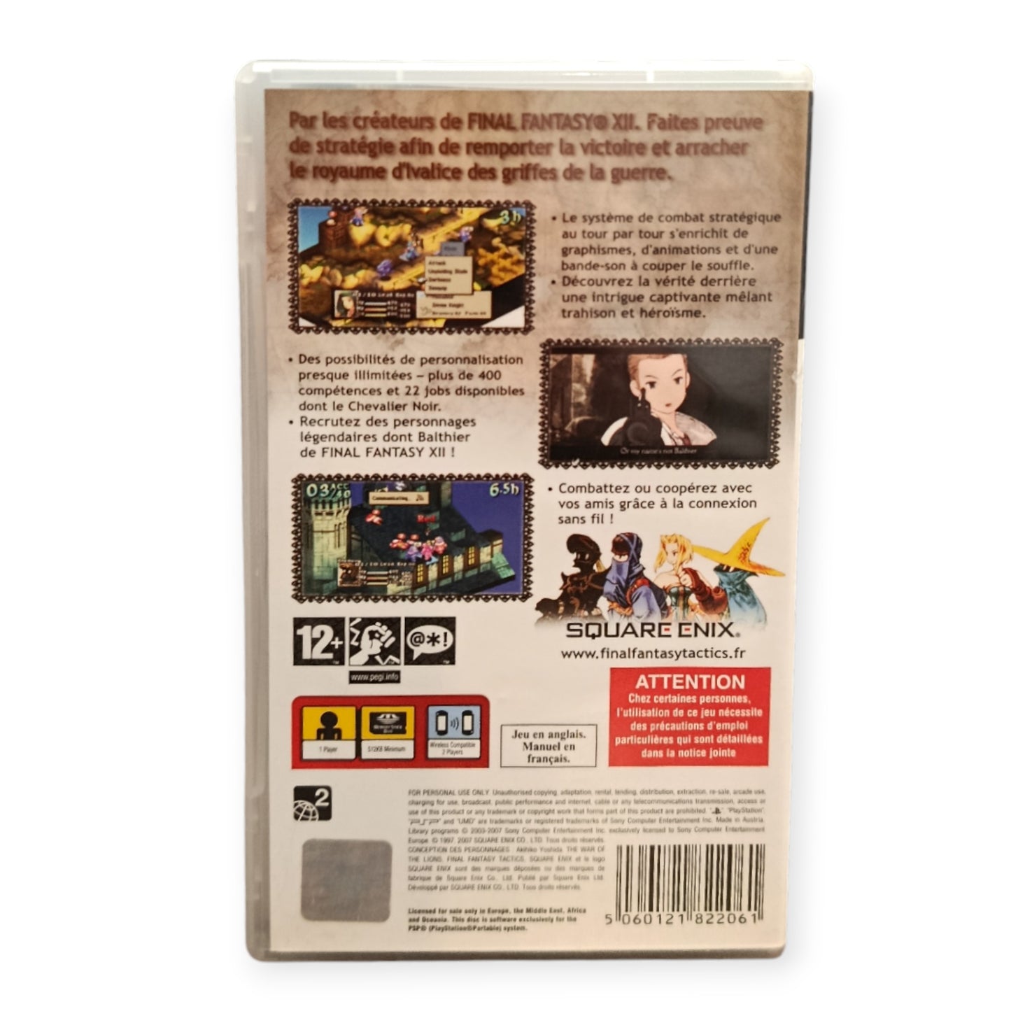 Final Fantasy Tactics Playstation Portable (PSP)