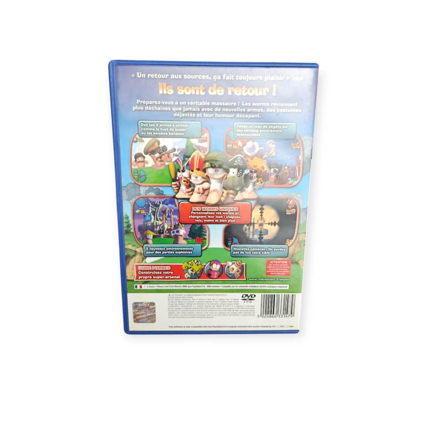 Worms 4 Mayhem Playstation 2 (PS2)