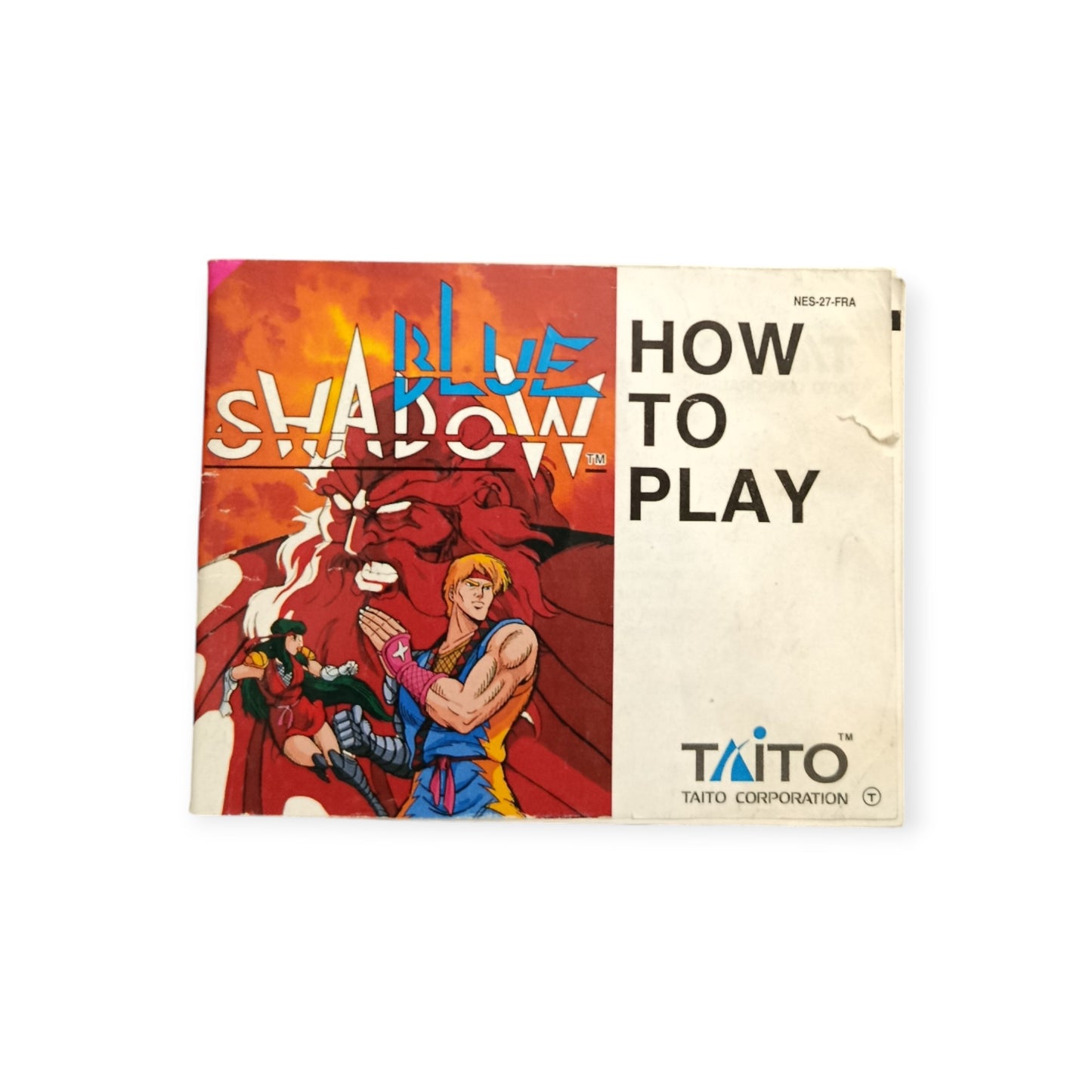 Notice Blue Shadow Nintendo NES