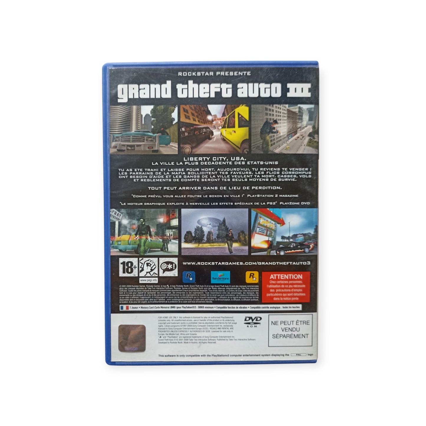 Grand Theft Auto III Playstation 2 (PS2)