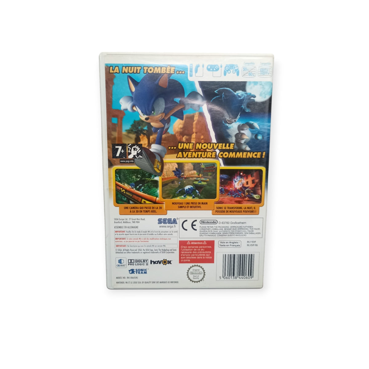 Sonic Unleashed Nintendo Wii