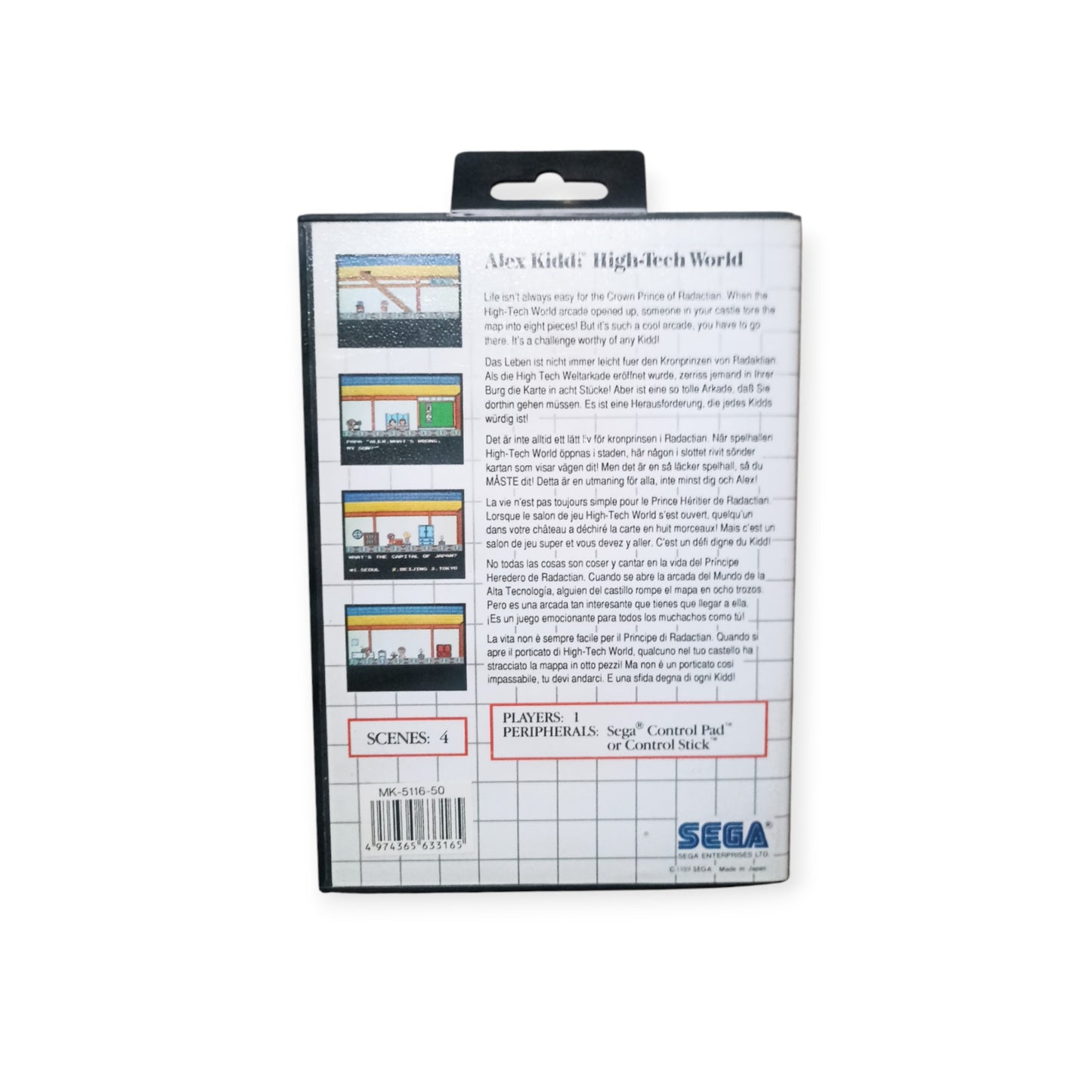 Alex Kidd High Tech World Sega Master System