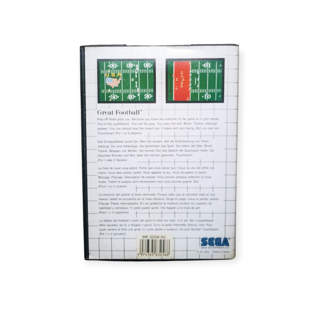 Great Football Sega Master System