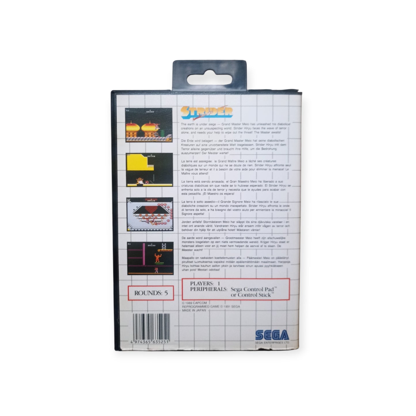 Strider Sega Master System