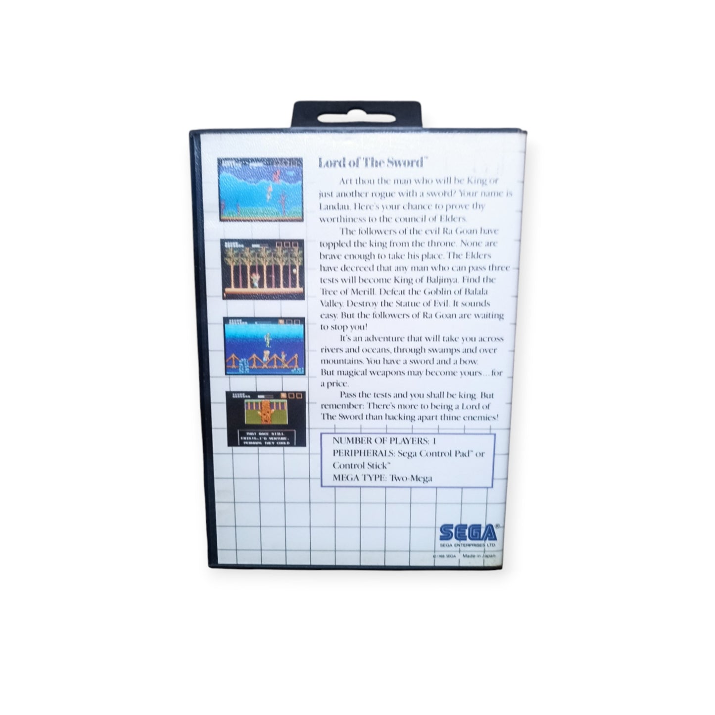 Lord of the Sword – Sega Master System Complet