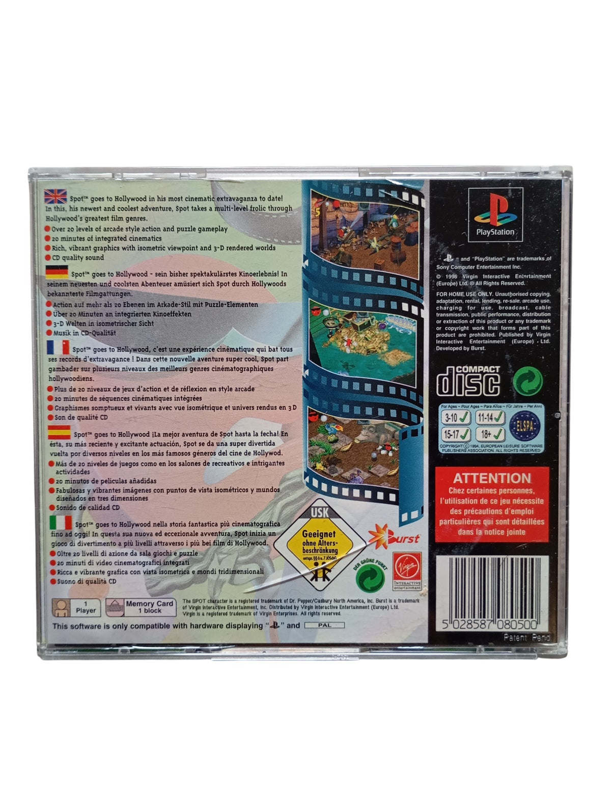 Spot : Goes to Hollywood Playstation 1 (PS1)