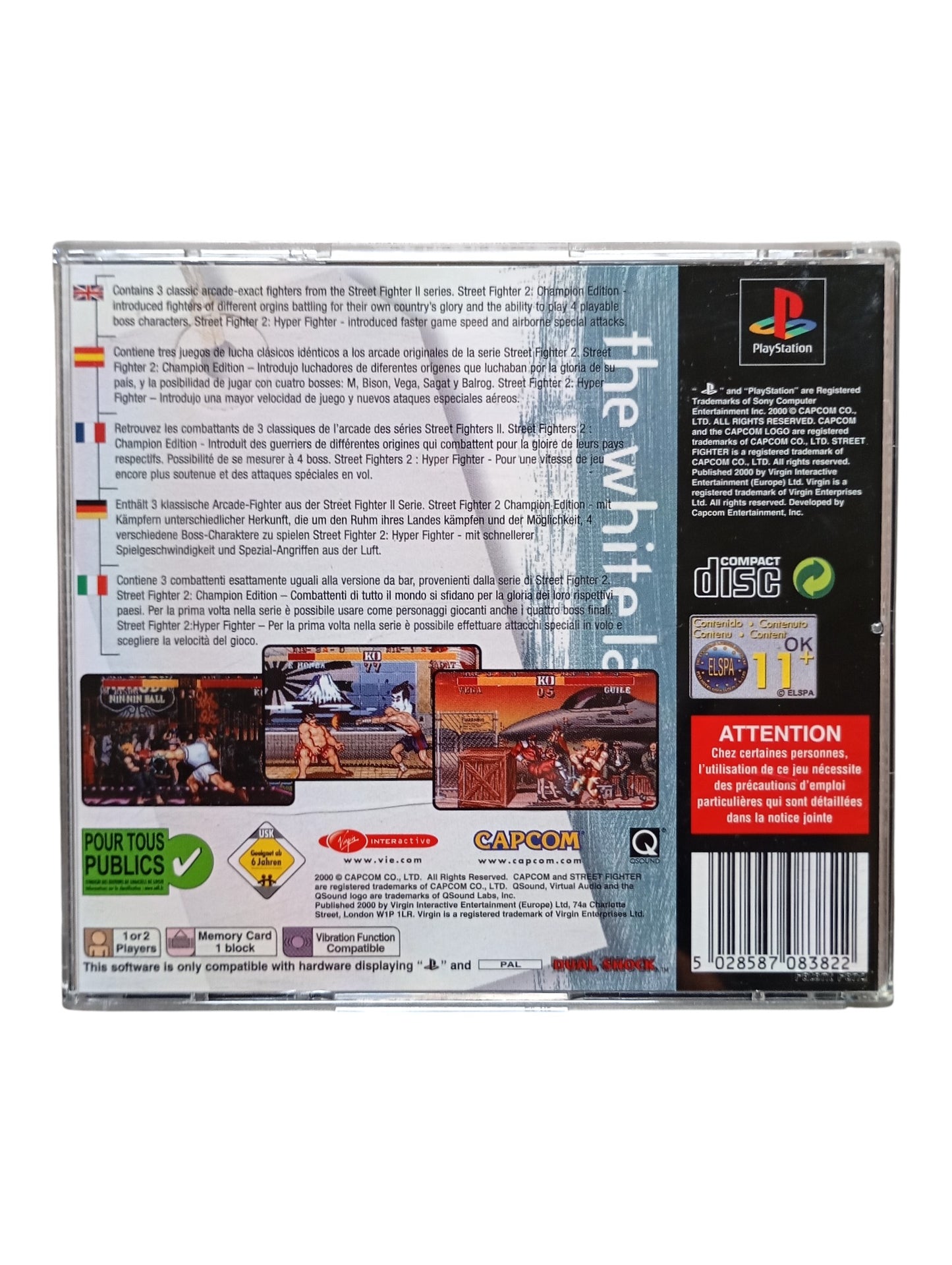 Street Fighter 2 Collection Playstation 1 (PS1) Version Value Series