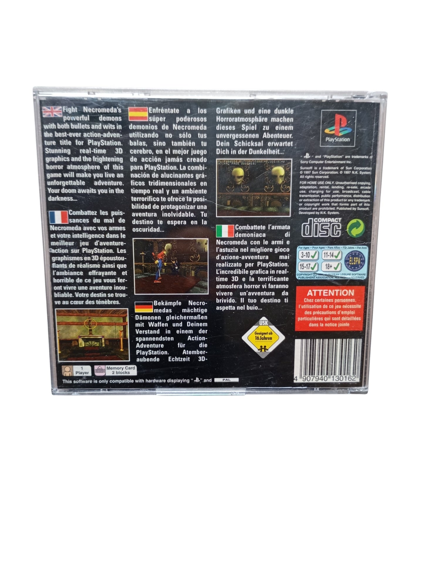 The Note Playstation 1 (PS1)