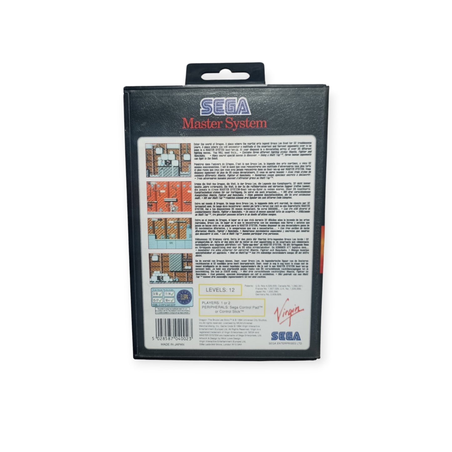 Dragon : The Bruce Lee Story Sega Master System