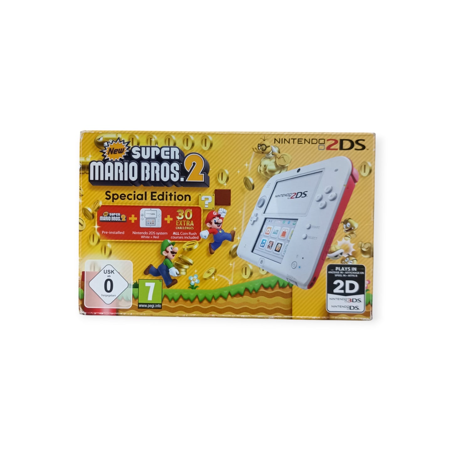 Boîte Console Nintendo 2DS Special Edition New Super Mario Bros 2 - Nintendo 2DS