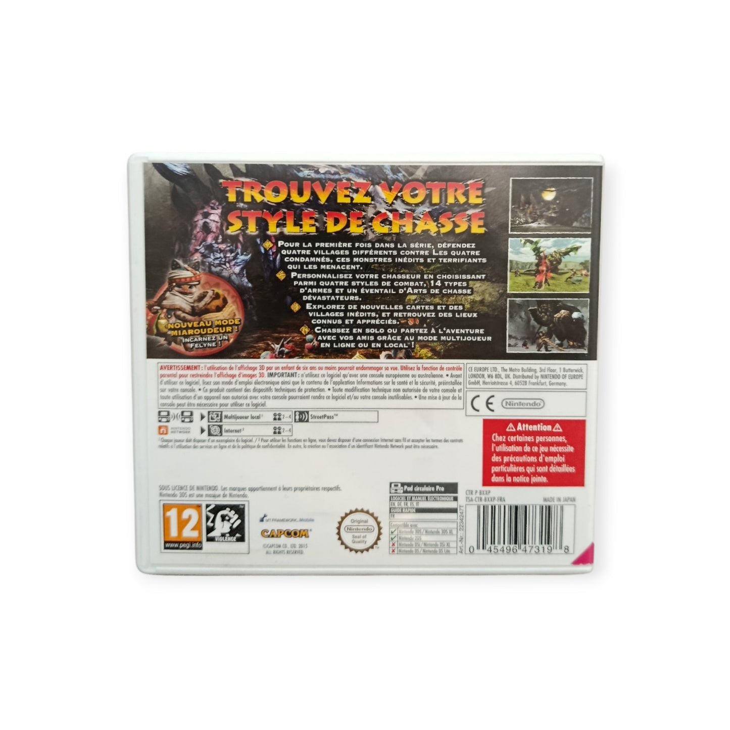 Monster Hunter Génération Nintendo 3DS