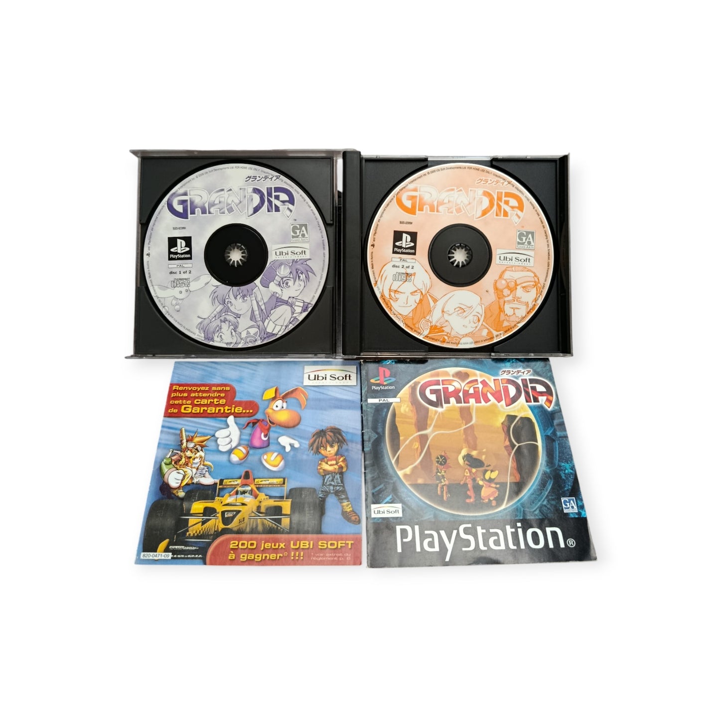 Grandia Version Ubisoft Exclusive Playstation 1 (PS1) Verison USK