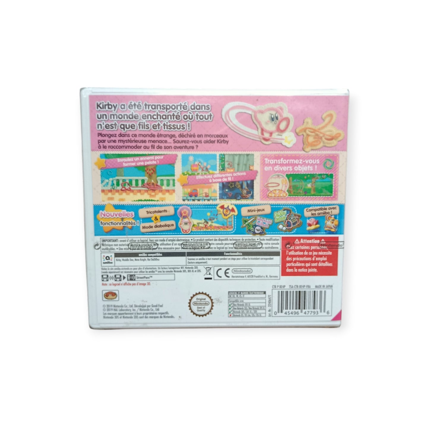 Kirby Au Fil de la grande aventure Nintendo 3DS Neuf